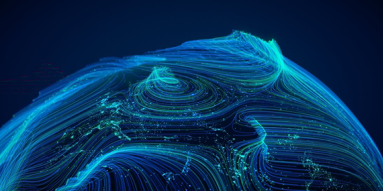 Abstract representation of global connectivity