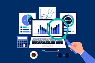 laptop showing billing and analytics