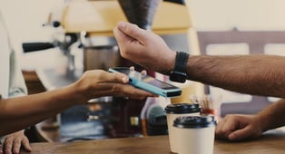 smart watch being used for IoT POS system
