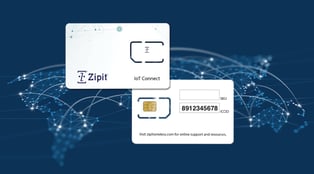ICCID and IMEI number on IoT SIM Card